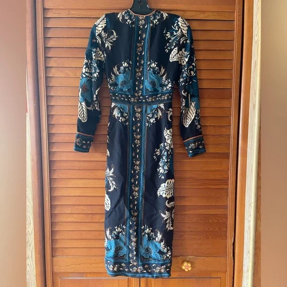 farm rio blossom tapestry black midi dress Blossom Tapestry Black Midi Dress – FARM Rio